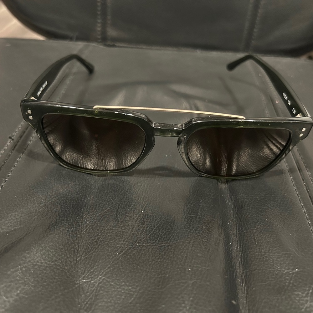 SEE Green and Gold 5358 Polar Square Sunglasses